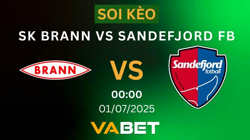 VABET Soi kèo SK Brann vs Sandefjord Fb 00h00 ngày 01/07/2025 - VĐQG Na Uy