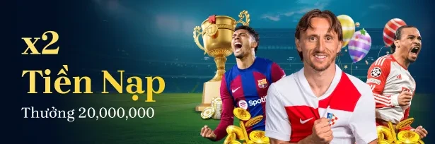 VABET Đăng ký VABET, nạp lần đầu nhận ngay khuyến mãi X2 đến 20 triệu VND.