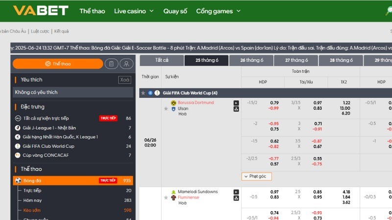 VABET Cá cược bóng đá là bộ môn được nhiều bet thủ yêu thích khi tham gia nhà cái VABET